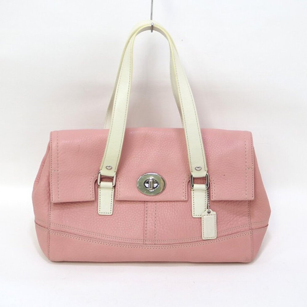 Euc Vintage Coach Hampton Pink Leather Barbie Handbag Purse